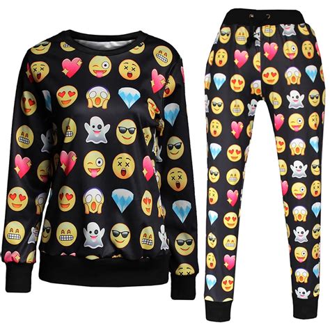 emoji sweatsuit.